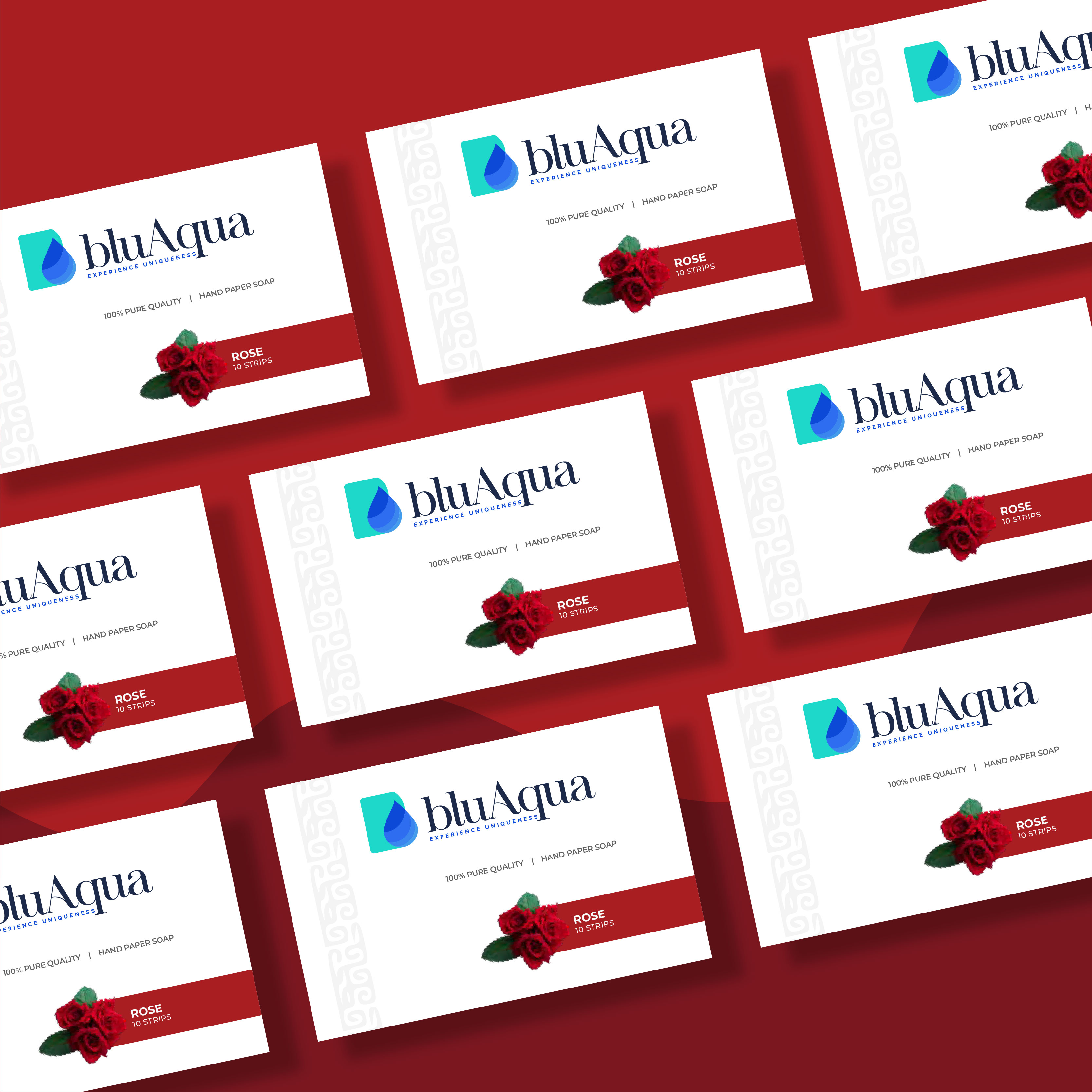 Blu Aqua Hand paper soap-Rose