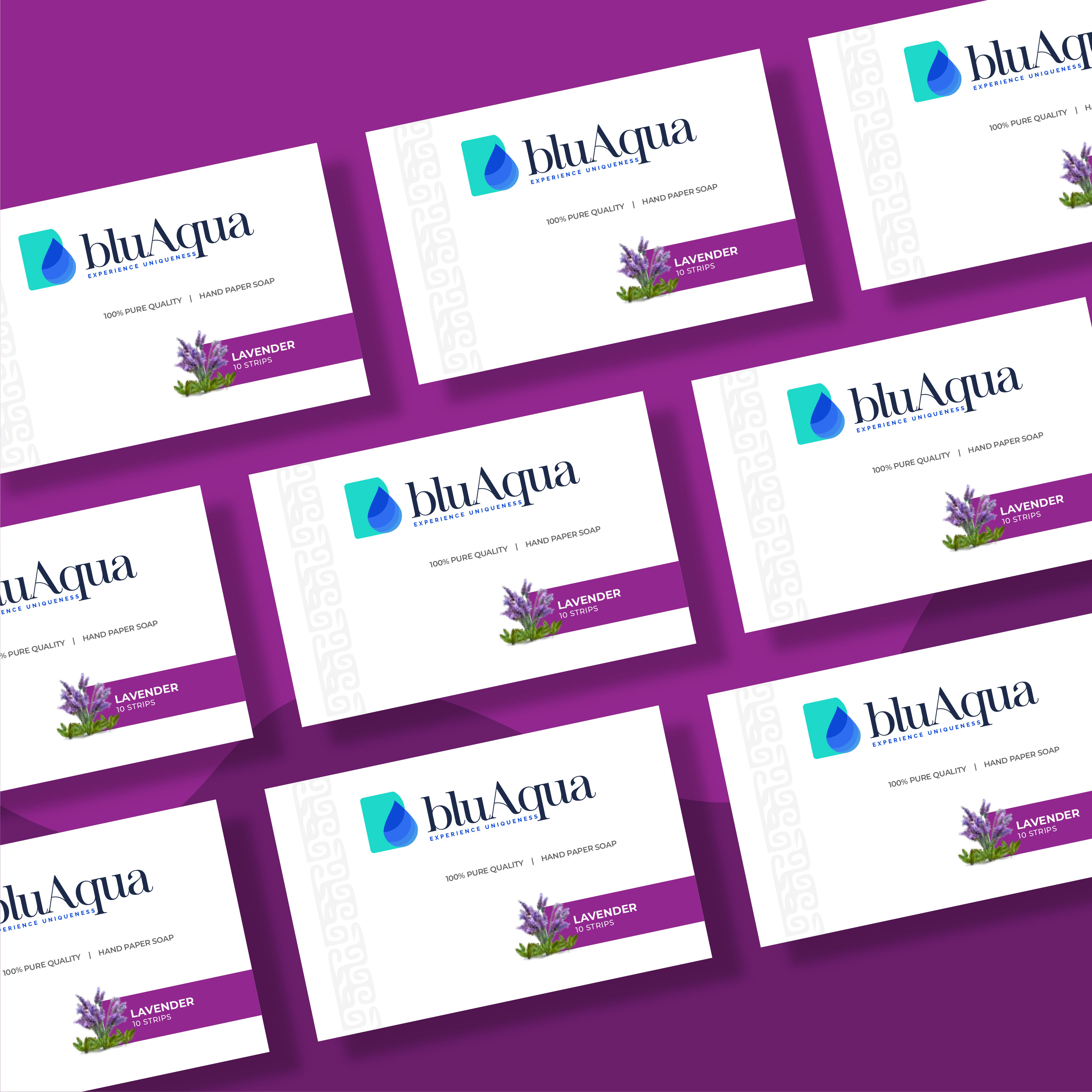 Blu Aqua Hand paper soap-Lavender