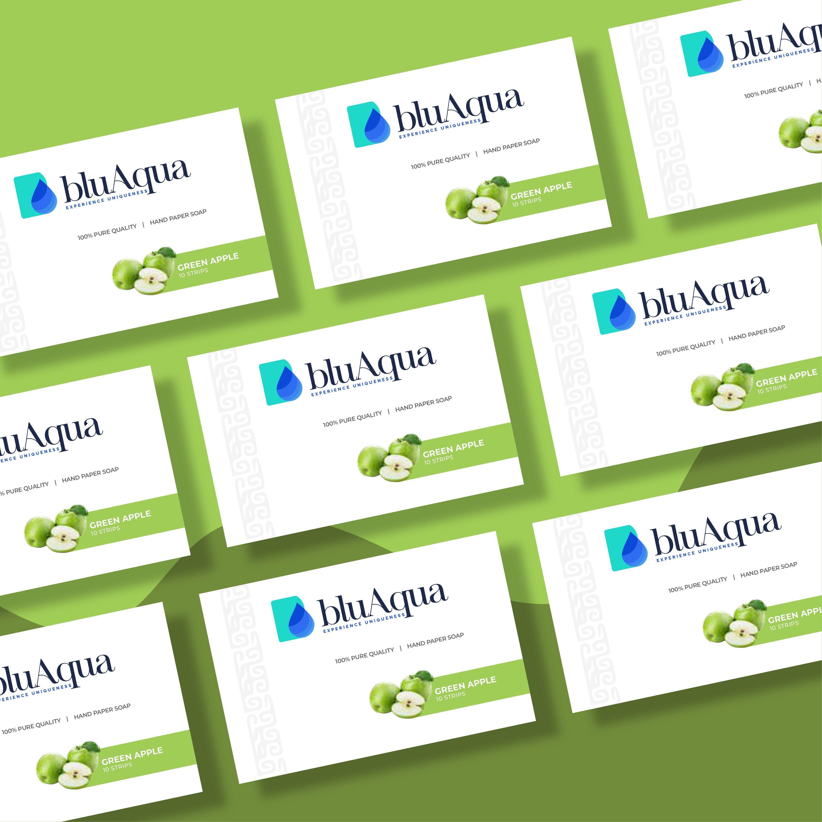 Blu Aqua Hand paper soap-Green Apple