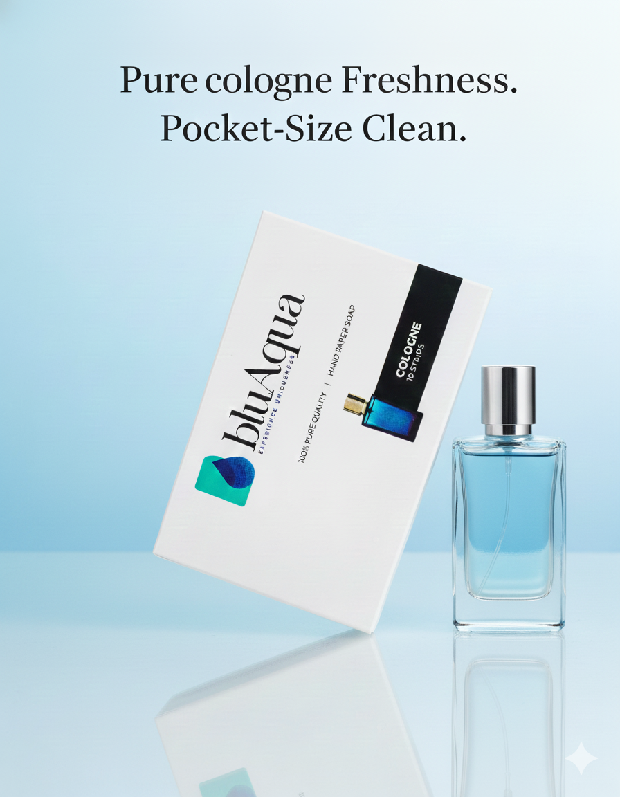 Buy Blu Aqua Hand paper soap-Cologne for KES 100.00 in Kenya. High quality products. Order now on WhatsApp! - Image 2