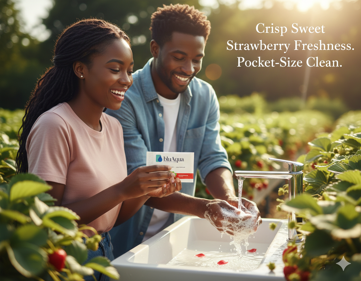 Buy Blu Aqua Hand Paper Soap-Strawberry for KES 100.00 in Kenya. High quality products. Order now on WhatsApp! - Image 1