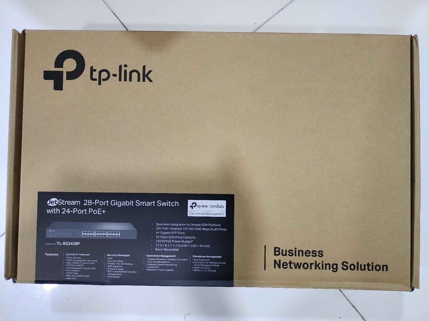 TP-Link 28-Port 10/100/1000Mbps JetStream Gigabit Smart Switch – TL-SG2428P