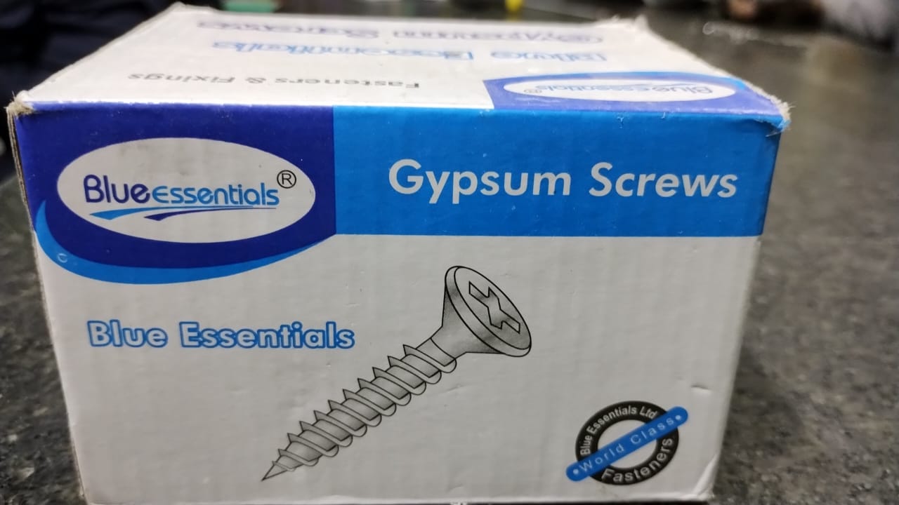 Secure gypsum board installation with durable screws for metal studs & timber frames. KES 820 per pack. Order on WhatsApp today for fast delivery in Kenya. - Image 1