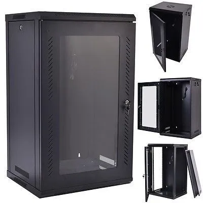 18U Data Cabinet 600mm x 600mm – Wall-Mount/Floor-Standing Network Rack