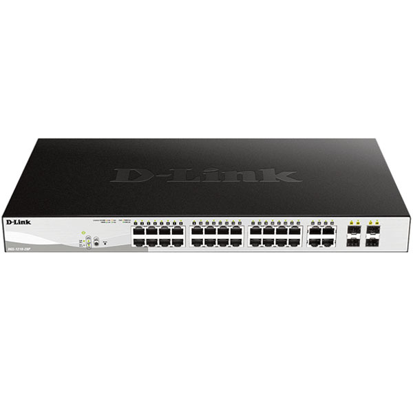 D-Link DGS-F1210-26PS 26-Port Gigabit Smart Managed PoE+ Switch
