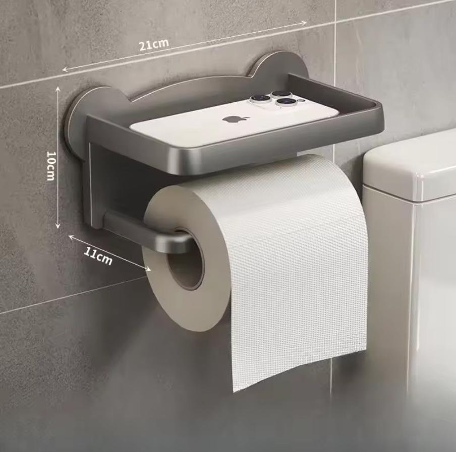 No more torn toilet paper! This punch-free tissue holder keeps rolls secure and tidy. KES 1000 only. Order on WhatsApp today from Unique Cosmetics Kenya. - Image 1