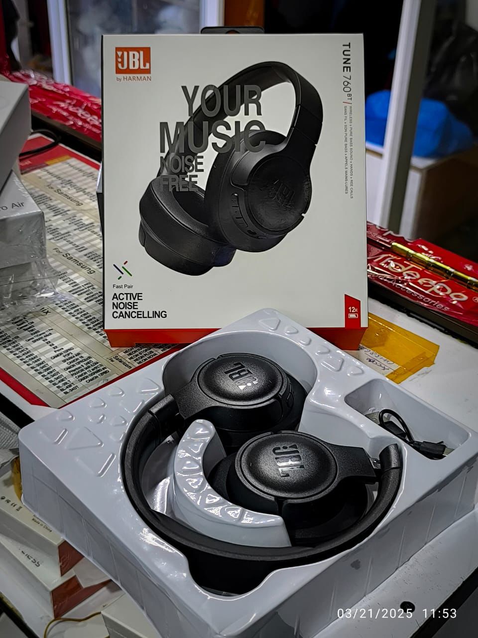 Premium JBL Tune 760 wireless headphones with noise cancellation. Perfect for music & calls. Only KES 1500. Order on WhatsApp today from Nairobi vendor! - Image 1